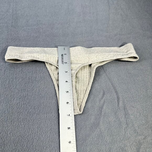 Steve Madden Women's Size Medium Panty Thong Seamless Ribbed Gray NWOT - Picture 6 of 6